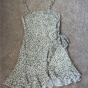 Princess Polly Olive and White Floral Mini Dress